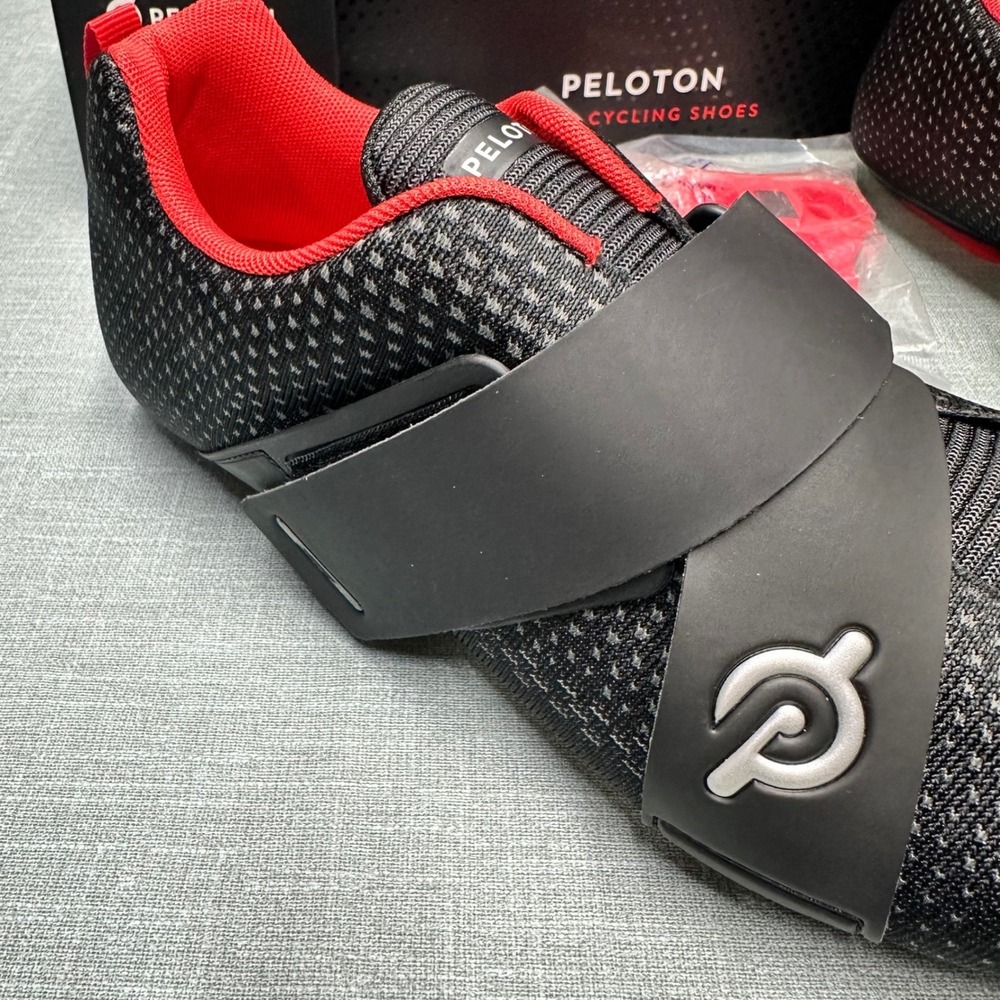 Peloton Altos Cycling Shoes Black Red Men 10 Women 11.5 BS03-01UB-100 Cleats - Picture 3 of 15